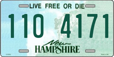 NH license plate 1104171