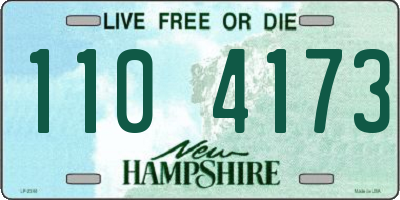 NH license plate 1104173