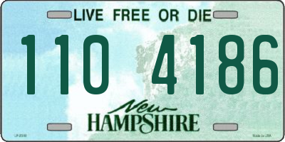 NH license plate 1104186