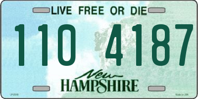 NH license plate 1104187
