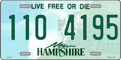 NH license plate 1104195