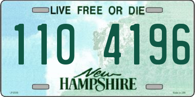 NH license plate 1104196