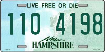 NH license plate 1104198