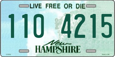 NH license plate 1104215