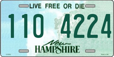 NH license plate 1104224