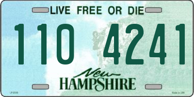 NH license plate 1104241