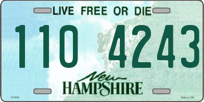 NH license plate 1104243
