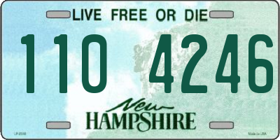 NH license plate 1104246