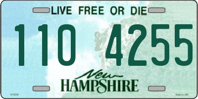 NH license plate 1104255