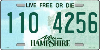 NH license plate 1104256