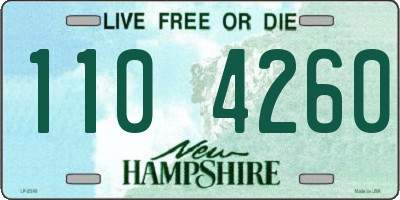 NH license plate 1104260