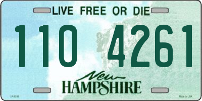 NH license plate 1104261