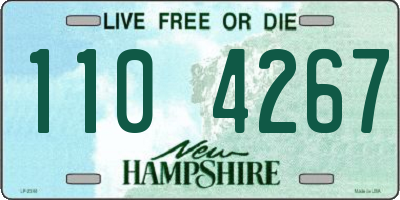 NH license plate 1104267