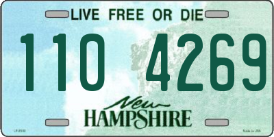 NH license plate 1104269