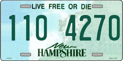 NH license plate 1104270