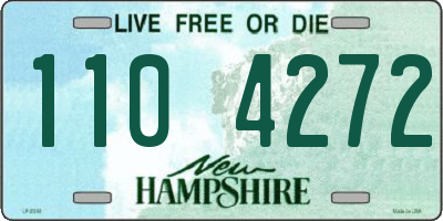 NH license plate 1104272