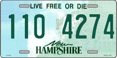 NH license plate 1104274