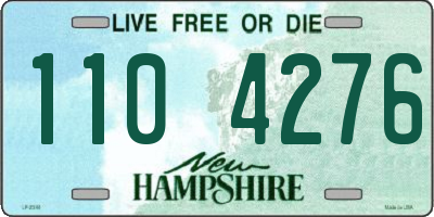 NH license plate 1104276