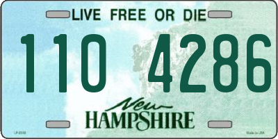 NH license plate 1104286