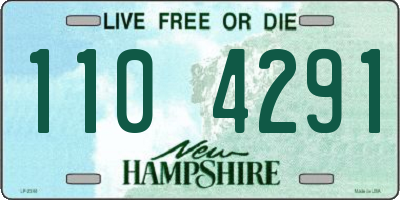 NH license plate 1104291