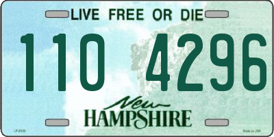 NH license plate 1104296