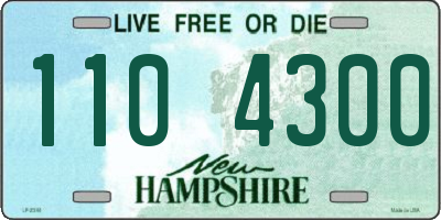 NH license plate 1104300