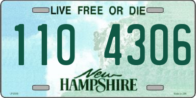 NH license plate 1104306