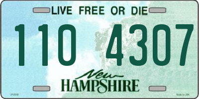NH license plate 1104307