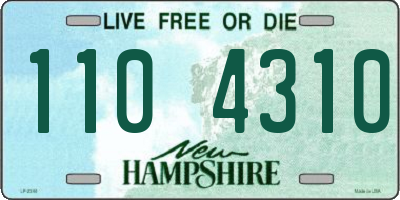 NH license plate 1104310