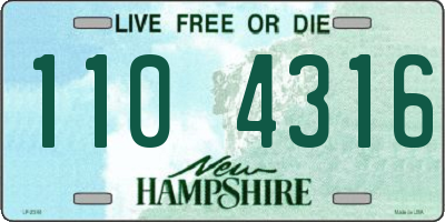 NH license plate 1104316