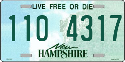 NH license plate 1104317