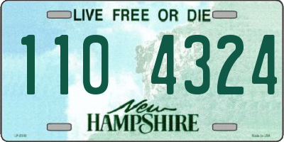NH license plate 1104324