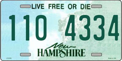 NH license plate 1104334