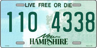 NH license plate 1104338