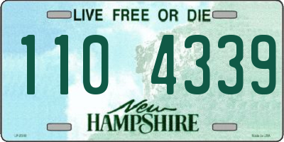 NH license plate 1104339