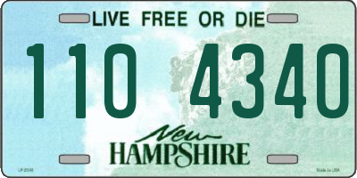 NH license plate 1104340
