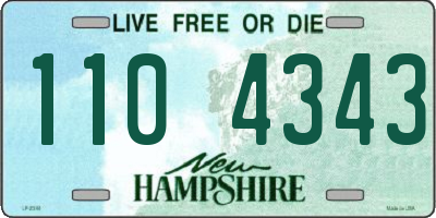 NH license plate 1104343
