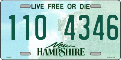 NH license plate 1104346