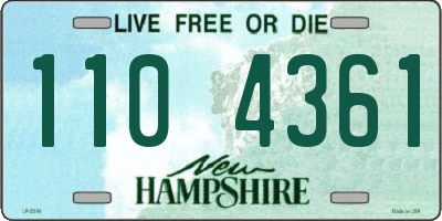 NH license plate 1104361