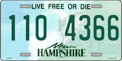 NH license plate 1104366