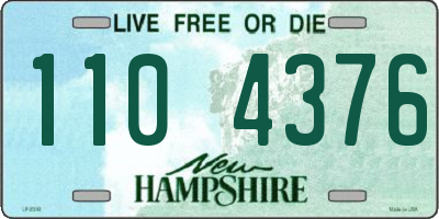 NH license plate 1104376