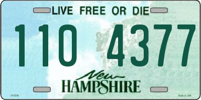 NH license plate 1104377