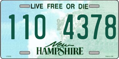 NH license plate 1104378