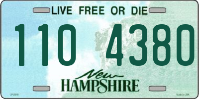 NH license plate 1104380