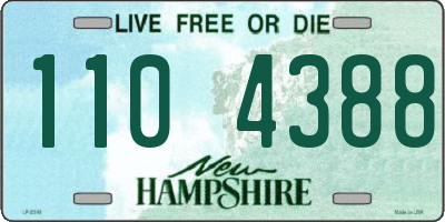 NH license plate 1104388