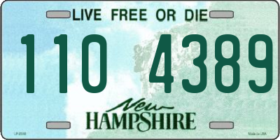 NH license plate 1104389