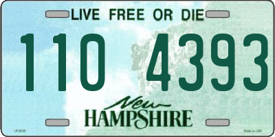NH license plate 1104393