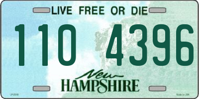 NH license plate 1104396