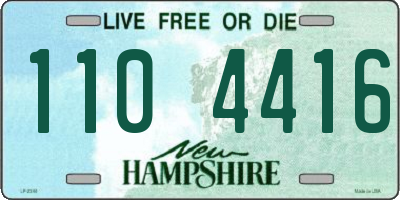 NH license plate 1104416