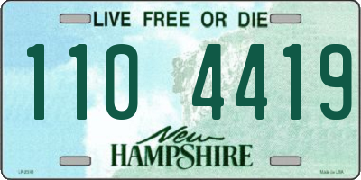 NH license plate 1104419